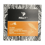 Psilly - Dark Chocolate Bar - Ginger & Turmeric | Magic Mushies Canada