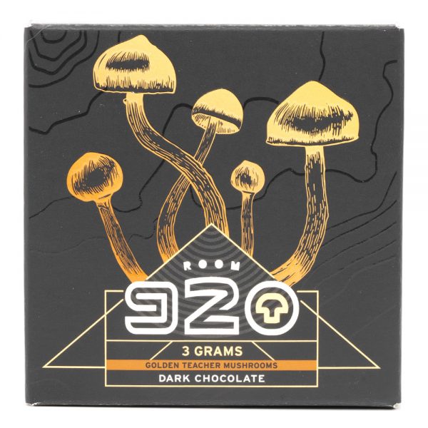 Room 920 – Mushroom Chocolate Bar - Dark Chocolate - 3 Grams | Magic Mushies Canada