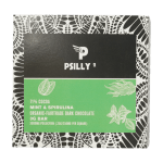 Psilly - Dark Chocolate Bar - Mint & Spirulina | Magic Mushies Canada