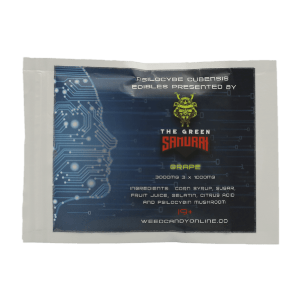 The Green Samurai - Shroom Gummies - Grape - 3g | Magic Mushies Canada