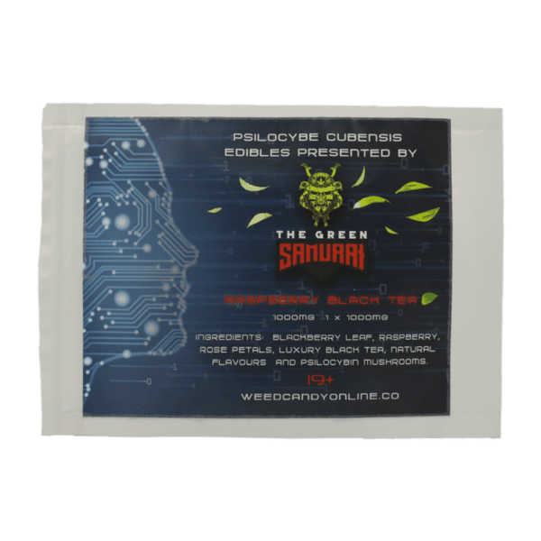 The Green Samurai - Raspberry Black Tea - 1000mg | Magic Mushies Canada