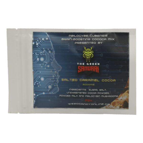 The Green Samurai - Salted Caramel Cocoa - 1g or 3g | Magic Mushies Canada