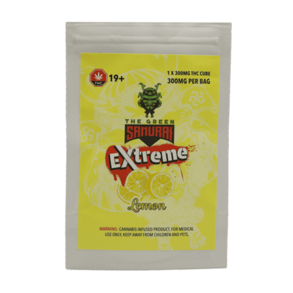 Green Samurai Extreme - Lemon Gummy 300mg THC | Magic Mushies Canada