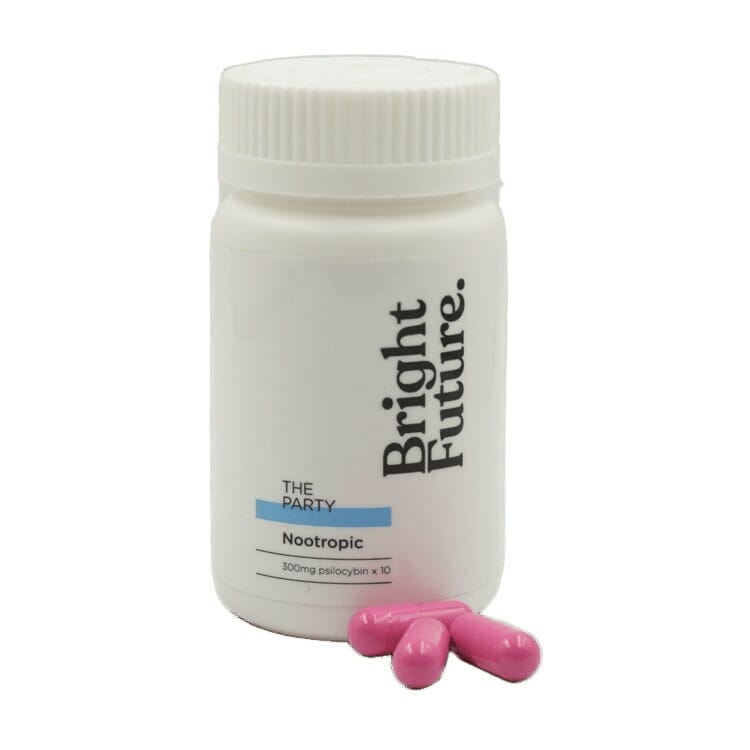 buying microdose capsules at Magic Mushies Canada Capsules - Bright Future - Party
