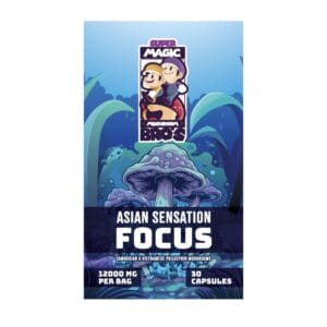Super Magic Mushroom Bro’s - Asian Sensation FOCUS - 400MG Capsules | Magic Mushies Canada